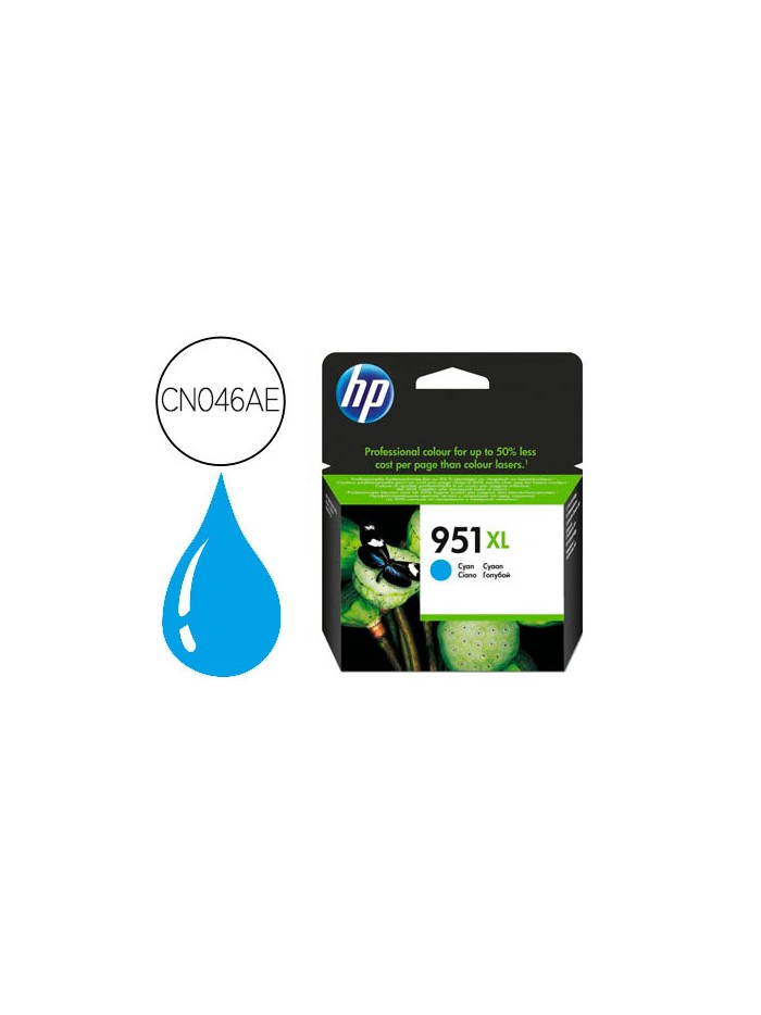 Ink-jet hp 951xl cian cn046ae capacidad 1500 pag Ink-jet hp 951xl cian cn046ae capacidad 1500 pag