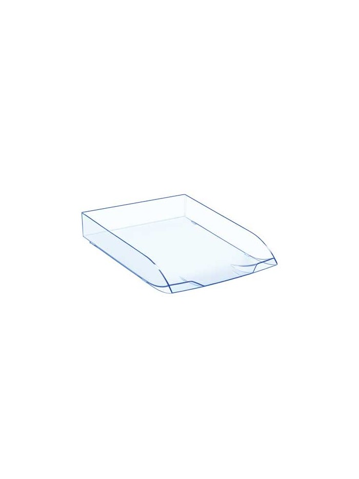 Bandeja sobremesa cep confort plastico transparente celeste 370x270x61 mm Bandeja sobremesa cep confort plastico transparente celeste 370x270x61 mm