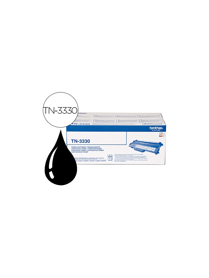 Toner brother tn-3330 para impresoras hl-5440d/5450dn/5470dw/6180dw - 3.000 pag Toner brother tn-3330 para impresoras hl-5440d/5450dn/5470dw/6180dw - 3.000 pag
