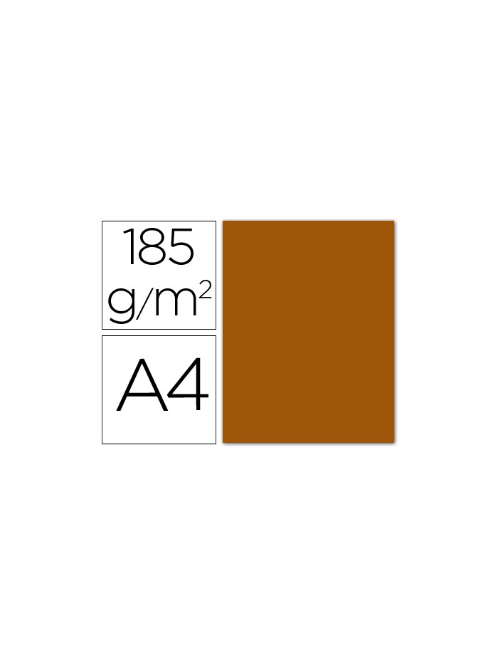 Cartulina guarro din a4 marron chocolate 185 gr paquete 50 hojas Cartulina guarro din a4 marron chocolate 185 gr paquete 50 hojas