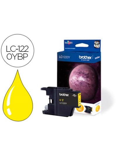 Ink-jet brother lc-1220 mfc-j430w dcp-j725w/j925w amarillo 300 pag
