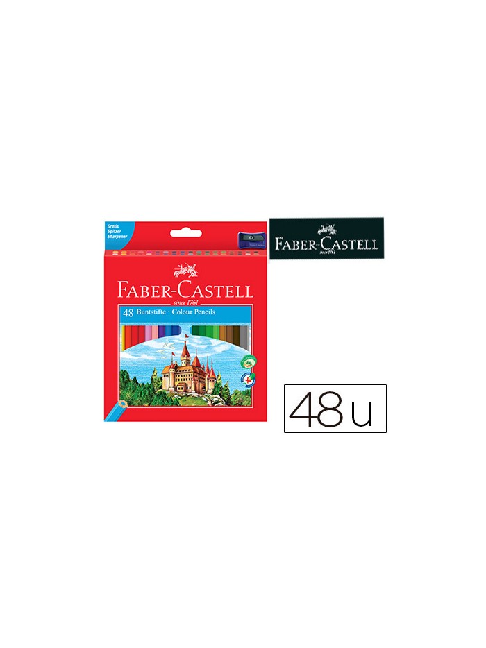 Lapices de colores faber-castell c/48 colores hexagonal madera reforestada Lapices de colores faber-castell c/48 colores hexagonal madera reforestada