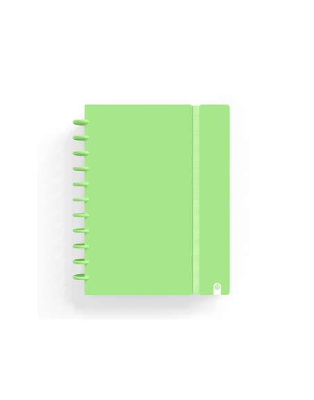 Cuaderno carchivo ingeniox foam a5 80h cuadricula verde pastel