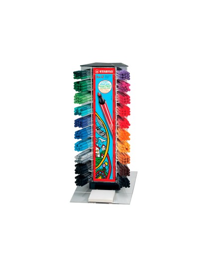 Rotulador stabilo acuarelable pen 68 counter expositor 240 unidades colores surtidos