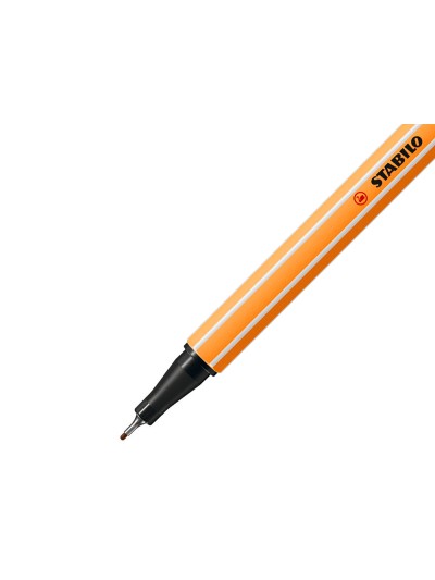 Rotulador stabilo punta de fib ra point 88 marron punta fina 0,4mm