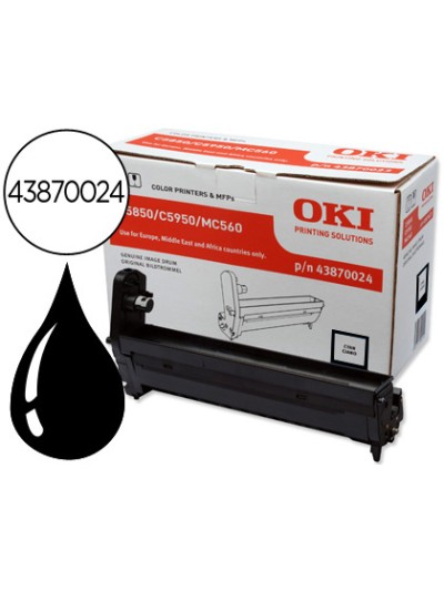 Tambor oki c5850/5950 negro 20000 paginas