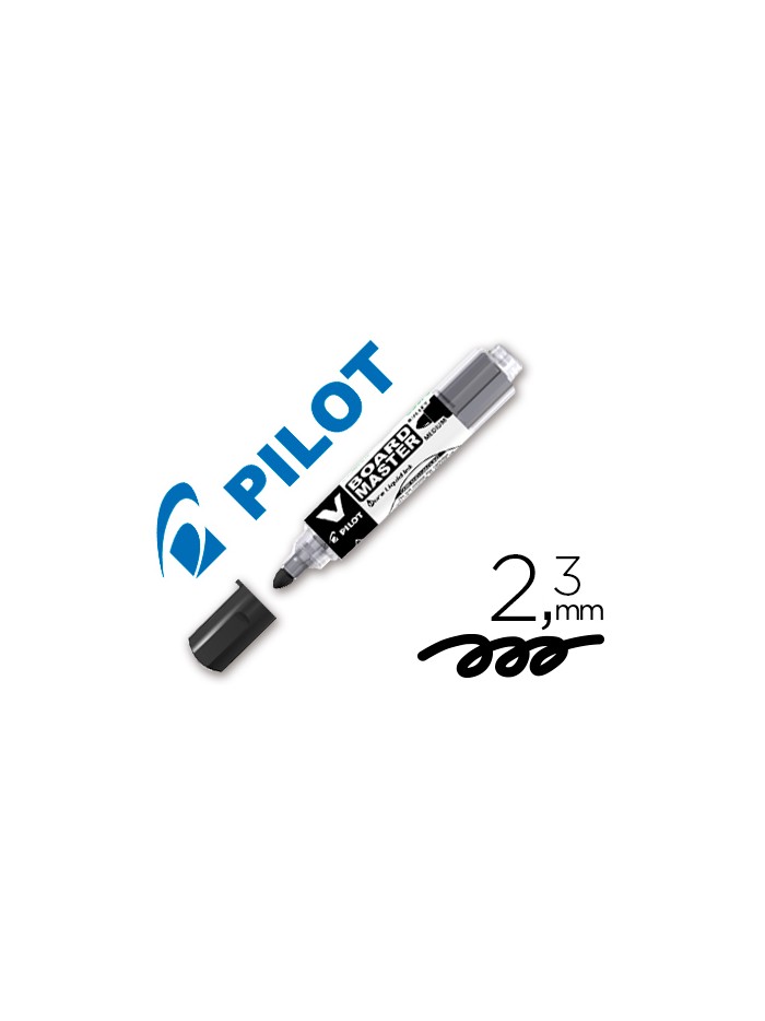 Rotulador pilot v board master para pizarra blanca negro tinta liquida trazo 2,3mm Rotulador pilot v board master para pizarra blanca negro tinta liquida trazo 2,3mm