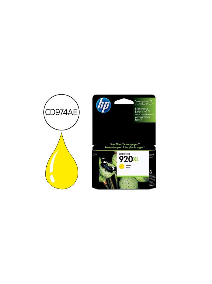 Ink-jet hp 920xl amarillo 700pag officejet/920/6500 Ink-jet hp 920xl amarillo 700pag officejet/920/6500