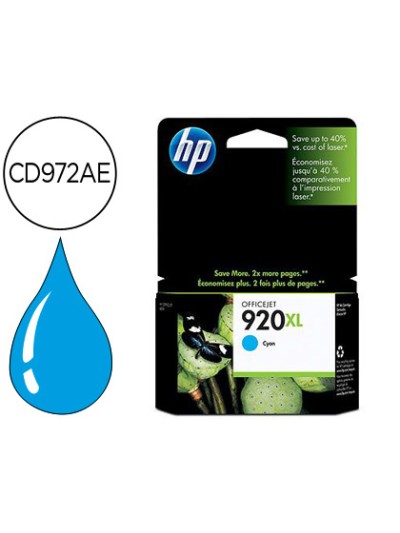 Ink-jet hp 920xl cian 700pag officejet/920/6500