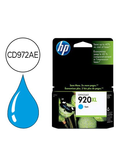 Ink-jet hp 920xl cian 700pag officejet/920/6500