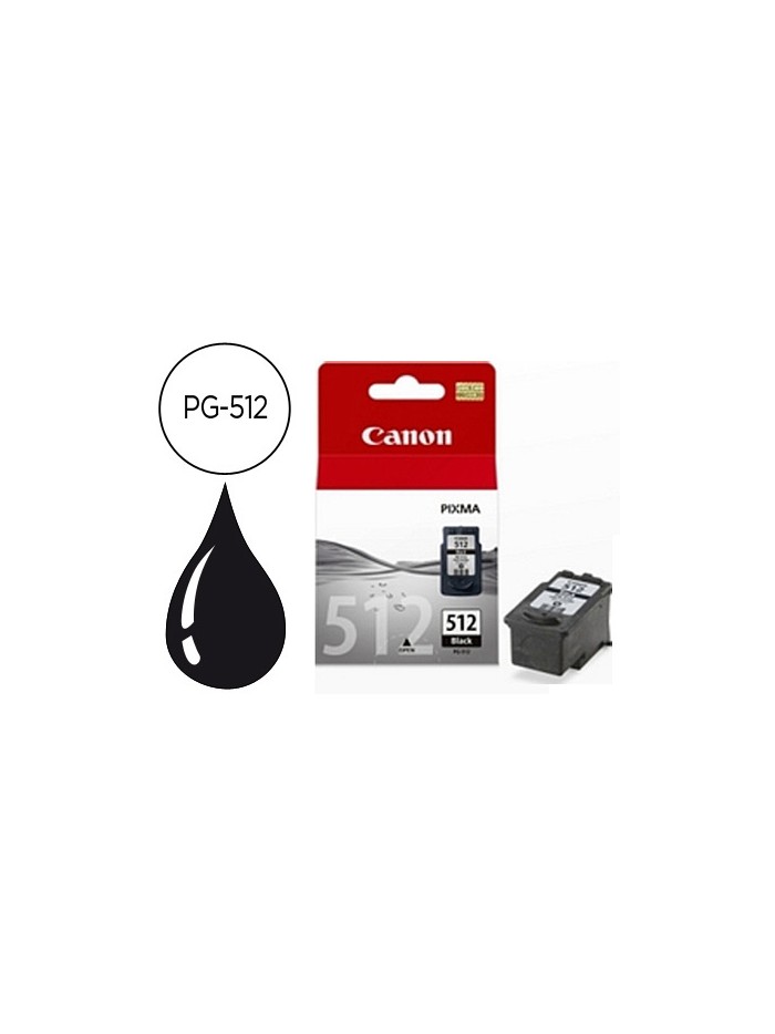 Ink-jet canon pg-512 negro pixma mp240/260/480 400 pag Ink-jet canon pg-512 negro pixma mp240/260/480 400 pag