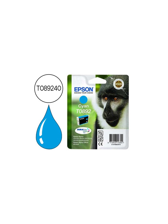 Ink-jet epson t0892 cian stylus s20 / sx-100 / sx-110 Ink-jet epson t0892 cian stylus s20 / sx-100 / sx-110