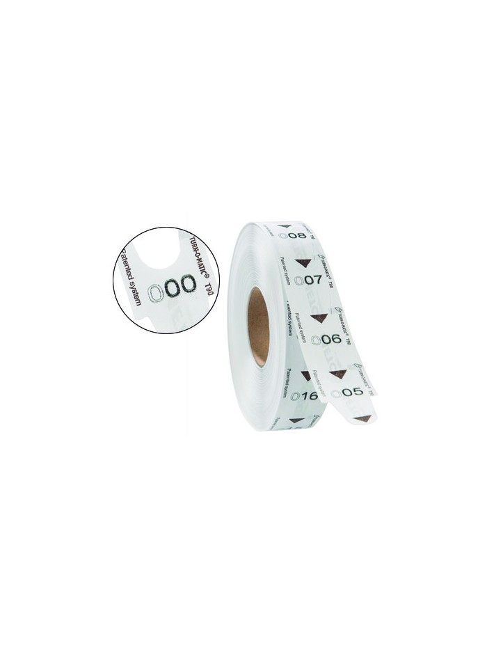 Tickets turnomatic 31x67mm color blanco rollo 4000 tickets Tickets turnomatic 31x67mm color blanco rollo 4000 tickets