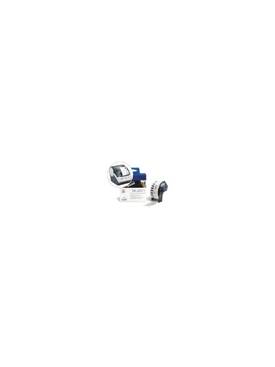Etiqueta brother dk22211 cinta plastica continua adhesiva blanca 29mmx15,24mts