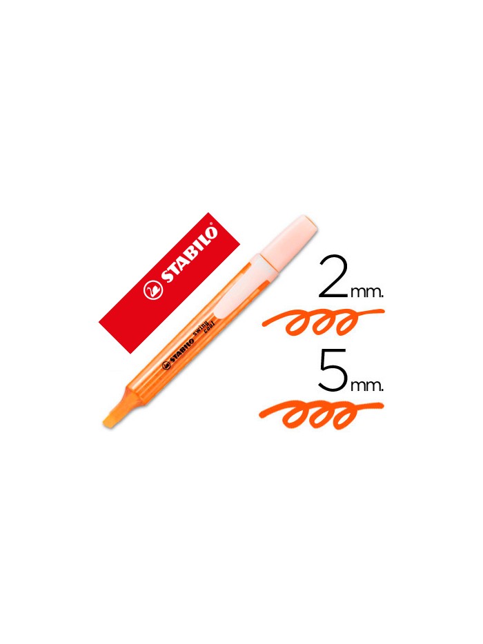 Rotulador stabilo marcador fluorescente swing cool naranja Rotulador stabilo marcador fluorescente swing cool naranja