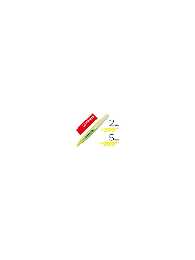Rotulador stabilo marcador fluorescente swing cool amarillo