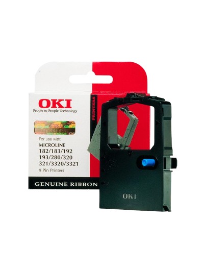 Cinta impresora oki ml280/320/321/3320/3321 cinta negra -3 millones de caracteres-