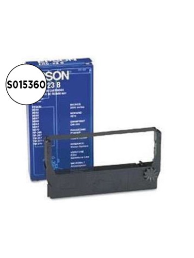 Cinta impresora epson erc-23b negra m-250 250a 255 255a 260 260a 264 265 265a 280 280a av tm-267/267ii