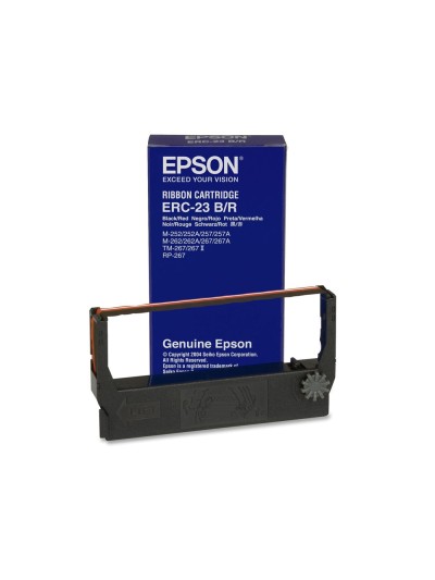 Cinta impresora epson erc-23b negra m-250 250a 255 255a 260 260a 264 265 265a 280 280a av tm-267/267ii