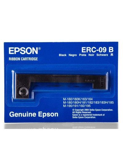 Cinta impresora epson erc-09b negra m-160 163 164 180 180h 181 182 183 185 190 191 192 195