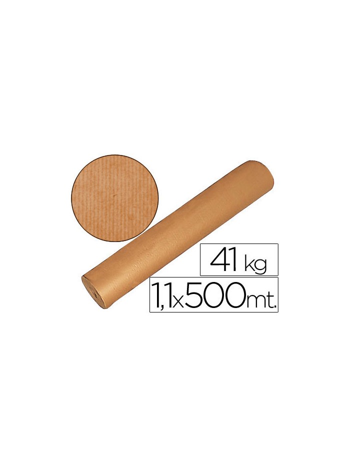 Papel kraft marron bobina 1,10 mt x 500 mt especial para embalaje Papel kraft marron bobina 1,10 mt x 500 mt especial para embalaje