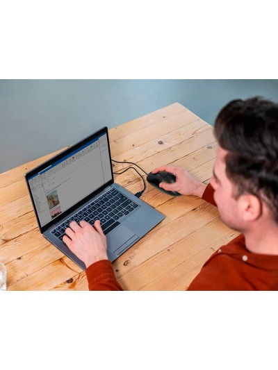 Raton q-connect optico 800 dpi usb 1,5 ghz negro