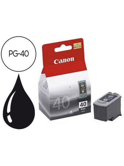 Ink-jet canon ip1200 1300 1600 2200 mp150 160 170 450 460 jx200 55 negro pg-40
