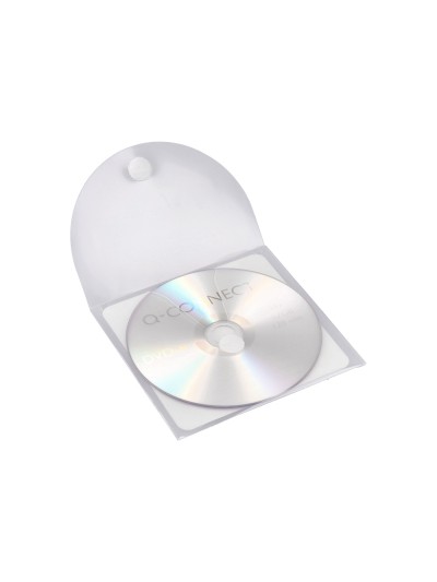 Sobre para cd q-connect polipropileno autoadhesivo convelcro-bolsa con 5 unidades-