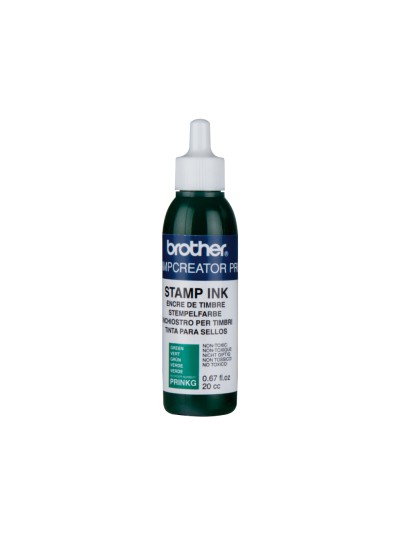 Tinta brother para sellos automaticos color verde bote de 20 cc