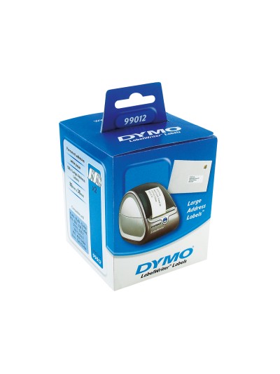 Etiqueta adhesiva dymo 99012 -tamaño 89x36 mm para impresora 400 260 etiquetas uso direcciones papel c/2