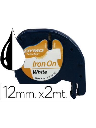 Cinta dymo letratag 12 mm para ropa