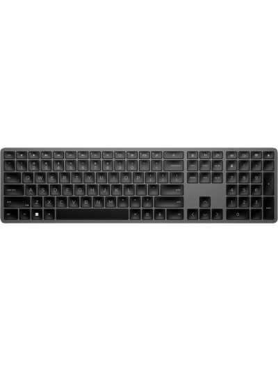 Teclado hp 975 dual inalambrico bluetooth 5.0 retroiluminacion usb-c color gris