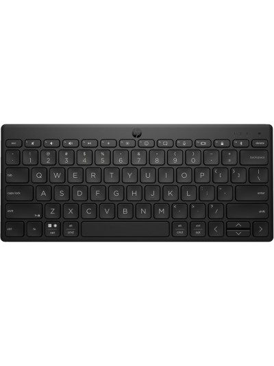 Teclado hp 355 multidispositivo bluetooth inalambrico color negro