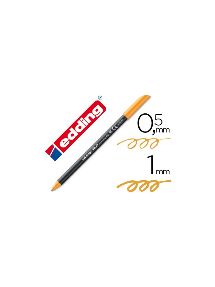 Rotulador edding punta fibra 1200 naranja neon n.66 punta de fibra 0,5 mm Rotulador edding punta fibra 1200 naranja neon n.66 punta de fibra 0,5 mm