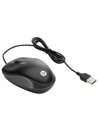 Raton hp viaje optico 1000 dpi usb-a longitud cable 100 cm color negro