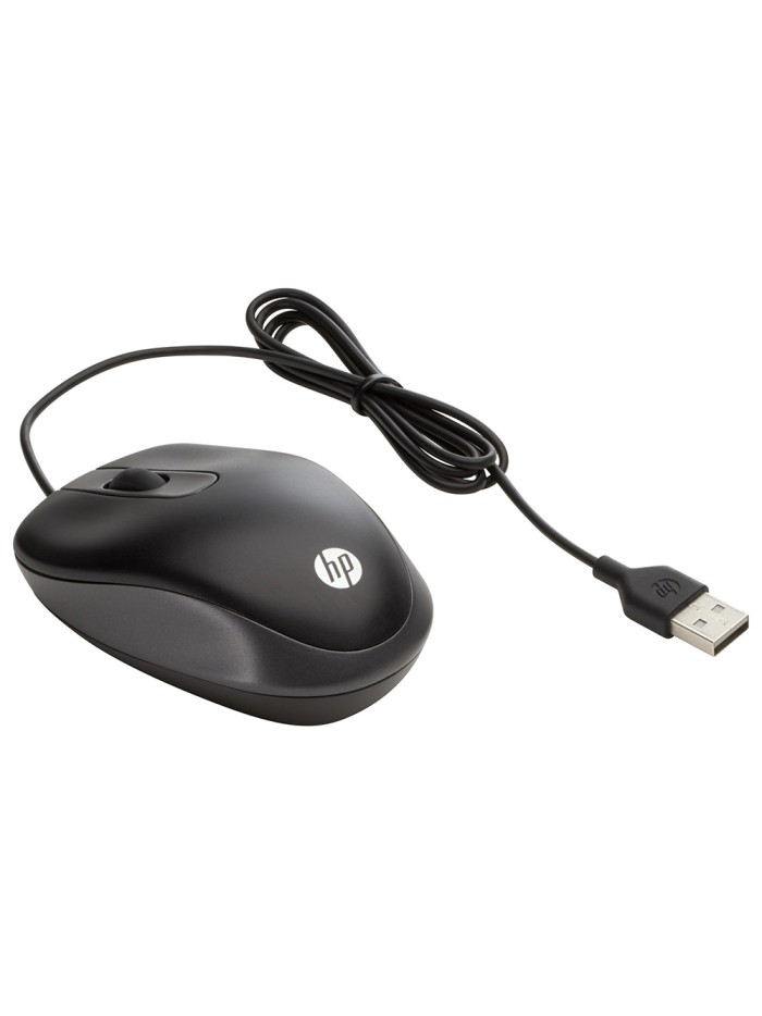 Raton hp viaje optico 1000 dpi usb-a longitud cable 100 cm color negro Raton hp viaje optico 1000 dpi usb-a longitud cable 100 cm color negro