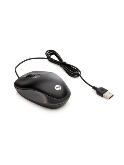 Raton hp viaje optico 1000 dpi usb-a longitud cable 100 cm color negro