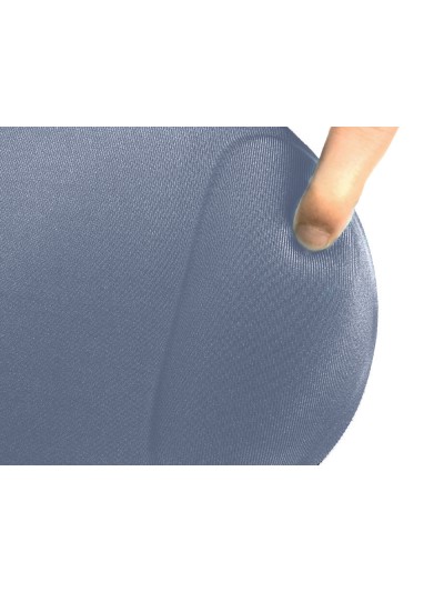 Alfombrilla para raton q-connect con reposamuñecas ergonomica de gel gris oscuro 262x225x25 mm