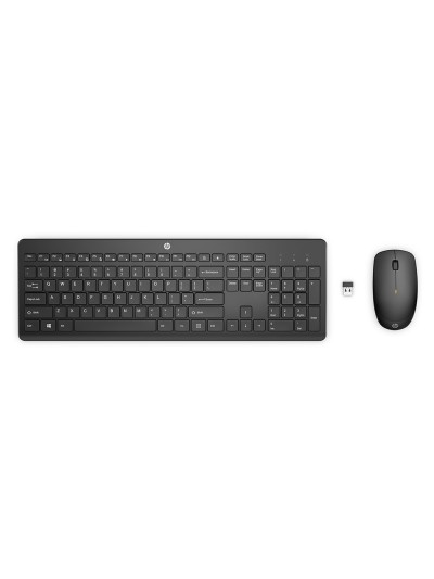 Set teclado + raton inalambrico hp combo 235 color negro
