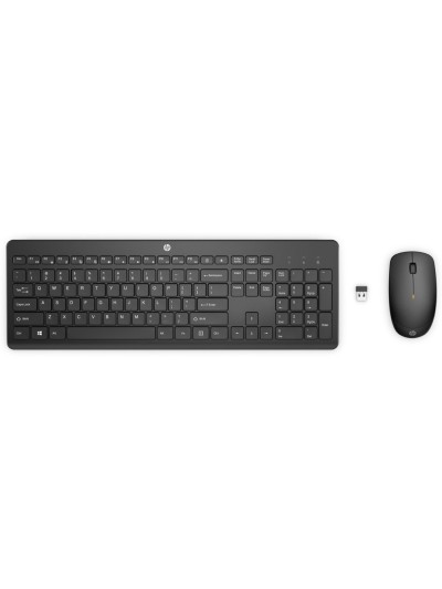 Set teclado + raton inalambrico hp combo 235 color negro