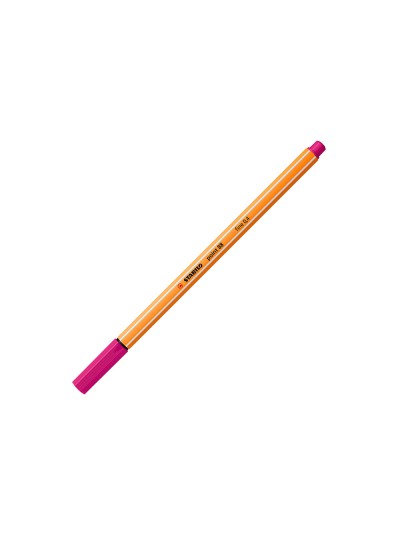 Rotulador stabilo punta de fib ra point 88 rosa punta fina 0,4mm