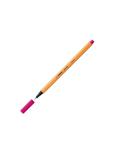 Rotulador stabilo punta de fib ra point 88 rosa punta fina 0,4mm