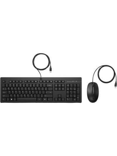 Set teclado + raton hp combo 225 usb-a longitud cable 180 cm color negro