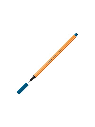Rotulador stabilo punta de fib ra point 88 azul turquesa punta fina 0,4mm
