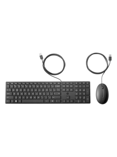 Set teclado + raton hp combo 320mk usb-a longitud 1.8 m color negro