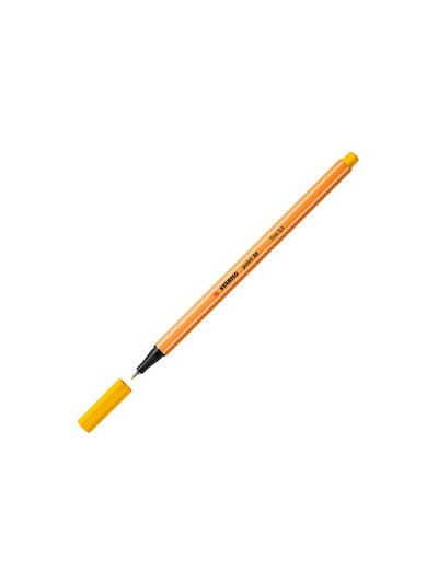 Rotulador stabilo punta de fib ra point 88 amarillo punta fina 0,4mm