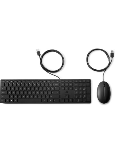 Set teclado + raton hp combo 320mk usb-a longitud 1.8 m color negro