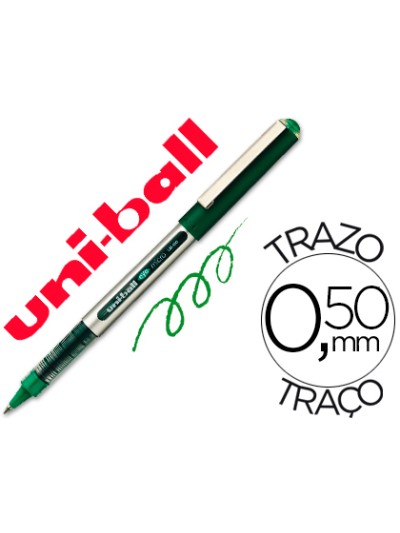 Rotulador uni-ball roller ub-150 micro eye verde 0,5 mm unidad