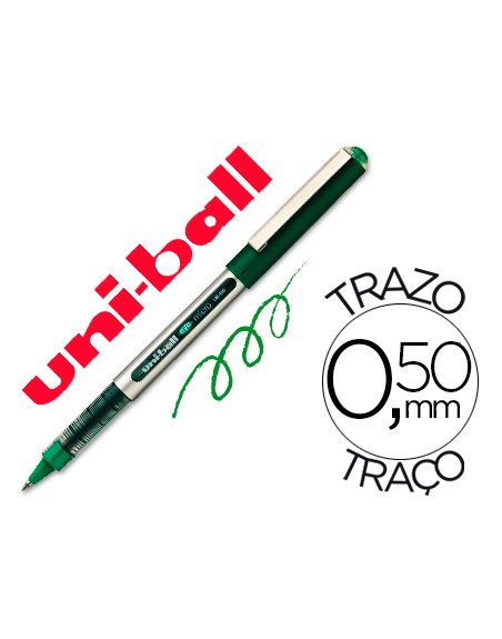 Rotulador uni-ball roller ub-150 micro eye verde 0,5 mm unidad