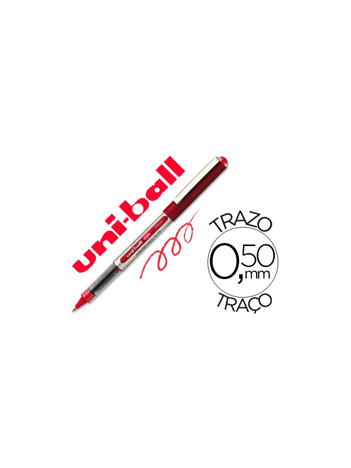 Rotulador uni-ball roller ub-150 micro eye rojo 0,5 mm unidad